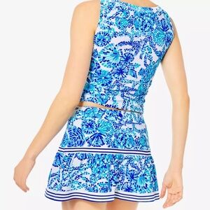 Lilly Pulitzer UPF 50+ Luxletic Dara Tennis Skort Shell Me XXS